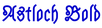 Astloch Bold フォント